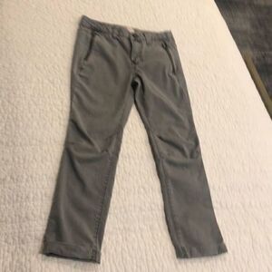 Cat & Jack skinny knee pleat zip pockets grey pants